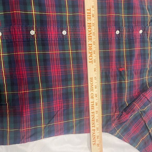 Ralph Lauren Button-Down Shirt Men's L Multicolor Plaid Long Sleeves Collared - Picture 8 of 8